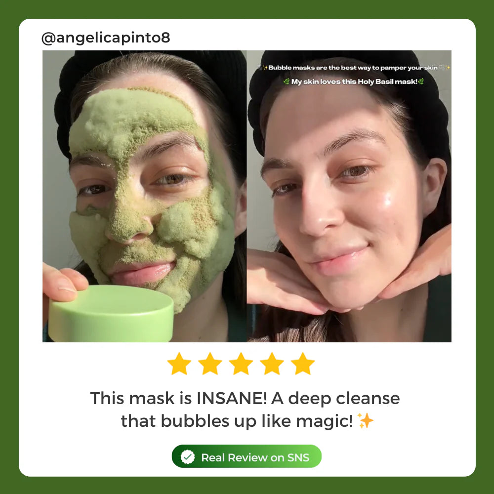 Holy Basil Sparkling Bubble Mask